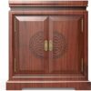 RUFFUZE Boîte sûre, sécurisé à Domicile, Assurance-Maison Safe Box Money Security Valeur Capacité numérique Prime de Bois Massif Chinois Maison ménage caché (Couleur: Brown), Marron, (home)