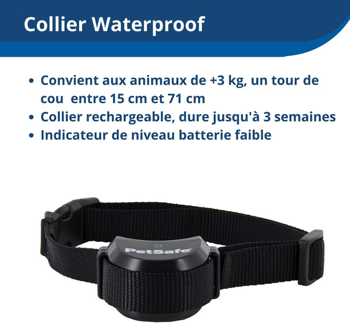 Accessoires pour dispositif Canifugue pour chien, fil, pile et collier