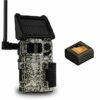 SPYPOINT – Caméra solaire cellulaire Link-Micro-S-LTE à 4 LED, flash Infrarouge, détection et portée du flash de 24 m, image 10 MP, vitesse de déclenchement 0,4 seconde