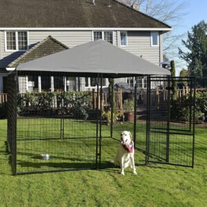 Chenil pour chien à panneaux soudés 4.6 m² - OOGarden