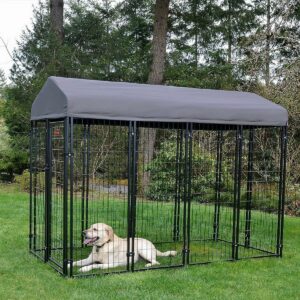 Chenil pour chien à panneaux soudés 4.6 m² - OOGarden