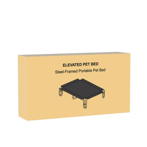 FAYDUDU Lit Chien Surélevé Rafraichissant Lit de Camp pour Chiens Chats Animaux de Compagnie Intérieur Extérieur Panier Chien de Grande Taille Coussin Chien Indestructible (XL)