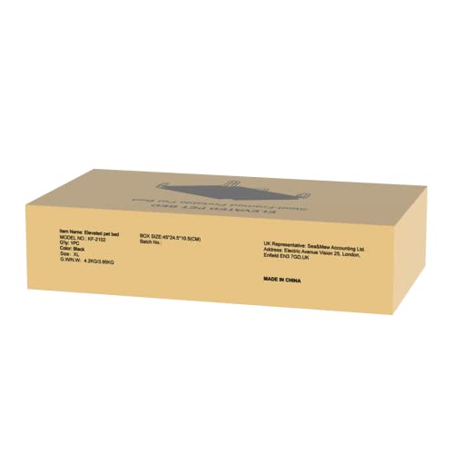 FAYDUDU Lit Chien Surélevé Rafraichissant Lit de Camp pour Chiens Chats Animaux de Compagnie Intérieur Extérieur Panier Chien de Grande Taille Coussin Chien Indestructible (XL)