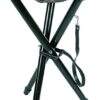 Januel – Siège Trépieds Anzieux – Pieds Bois – Assise Toile – Hauteur 65cm – Loisirs Nature Outdoor Camping Chasse Pêche Bushcraft – Marron & Camouflage sous-Bois – avec Bretelle – Solide et Durable