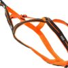 Harnais Chien Sport X-Back One Orange Encolure et Dos réglable pour activité CANOCROSS, la Marque I-DOG est Une Marque Française. (S)