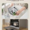 3,2L Fontaine a Eau Chat en Acier Inoxydable, KOOGMOON Fontaine à Eau pour Chat Automatique avec Pompe Silencieuse,Bec de Robinet,Adapté aux Chien Chats
