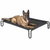 Pettycare Lit surélevé pour chien avec cadre en acier – Portable et rafraîchissant pour intérieur/extérieur – Tissu en maille Teslim lavable et respirant – Taille M (110 x 75,9 x 20,1 cm)