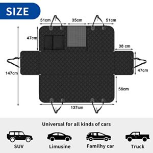 Housse de siège pour voiture pour chien 4 en 1 avec fenêtre en