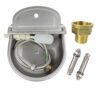 Lucky Farm Abreuvoir pour Chiens Chien Moutons Chèvre Cochon Abreuvoirs Abreuvoir à bétail Automatique 4 en 1 Inoxydable (Adaptateur De Tuyau De Fixation à Vis pour Bol à Eau)