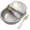 MUALROUS Abreuvoir À Bouteilles en Acier Inoxydable Abreuvoir Automatique avec Robinet À Flotteur pour Chien Cheval Bétail Chèvre Mouton