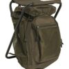 Miltec Sac À Dos avec Tabouret Va, a Unisex, Noir, Taille Unique