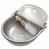 M.Z.A Abreuvoir À Bovins Abreuvoir en Acier Inoxydable Bol Automatique avec Valve À Flotteur pour Chien Cheval Bétail Chèvre Mouton