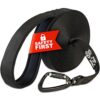 Longe exigeante pour Chiens de 5 m avec Mousqueton de sécurité, Laisse pour Chien de 5 m avec dragonne et Sac