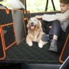 Pecute Housse Protection Voiture Chien, Extension de Siège D’auto pour Chien de Siège Arrière Coffre avec Sac de Rangement,Ceinture Chien Voiture Bonus