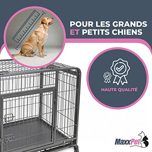 Caisse de transport à portes coulissantes L 107 x 71 x 78 cm Lucky Dog –  Niche à chien