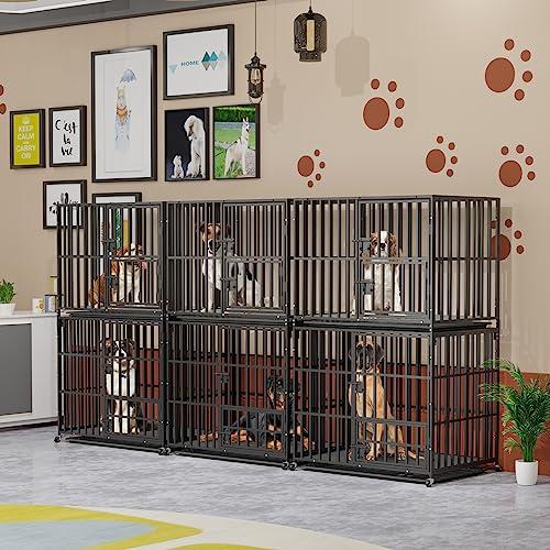 BingoPaw Cage en Bois pour Chien interieur Meuble Cage Chien