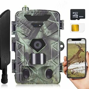 Caméra de Chasse 4k 50MP HD Camera Chasse avec Vision Nocturne Infrarouge  Étanche IP66 + carte 32GO