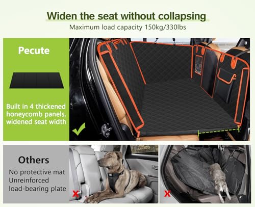 Pecute Housse Protection Voiture Chien, Extension de Siège D'auto pour Chien  de Siège Arrière Coffre avec Sac de Rangement,Ceinture Chien Voiture Bonus  - ProChasse