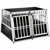 tectake 800350 Cage Box Caisse en Forme de Trapèze Aluminium – diverses Modèles (104x91x69,4cm | No. 402226)
