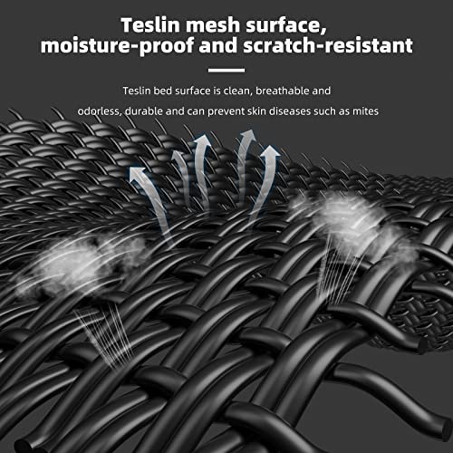 FAYDUDU Lit Chien Surélevé Rafraichissant Lit de Camp pour Chiens Chats Animaux de Compagnie Intérieur Extérieur Panier Chien de Grande Taille Coussin Chien Indestructible (XL)