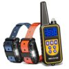 Meloive Collier de Dressage Rechargeable pour Deux, Portée de 1000m, avec Mode Vibration, Son, Choc Statique et Lumière, IPX67 Résistant à L’eau,Adapté Aux Chiens de Petites et Moyennes Tailles