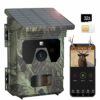 VanBangTec Caméra de Chasse Solaire 4G 2K 30MP, Camera de Chasse Vision Nocturne avec App Gratuite Carte SIM, Vidéo en Temps Réel, Détecteur de Movement, 940nm Infrarouge LEDs, Étanche