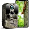 CEYOMUR Camera de Chasse 4K 40MP, WiFi Bluetooth Caméra de Chasse, Camera de Chasse avec Vision Nocturne Détection de Mouvement à 120° IP66 Étanche pour la Surveillance de la Faune