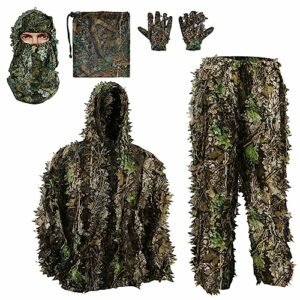 Bseical Ghillie Camouflage 3D, Tenue de Camouflage Ghillie