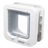 Sure PetCare | Chatière à Puce électronique SureFlap, Compatible avec Le médaillon d'identification par radiofréquence et avec Les puces électroniques, pour Portes, fenêtres et Murs, Blanc