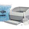 PetSafe Boîte à litière Deluxe pour chat, avec litière en cristal, des fabricants du bac à litière autonettoyant ScoopFree, Technologie Air-Flow innovante, 5x moins d’odeur, facile à nettoyer