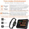 Clôture Sans fil Pour Chien, 3 en 1 Clôtures Anti Fugue pour Chiens avec Zone D'entrée Interdite + Fonction Collier de Dressage pour Chien pour Intérieur et Extérieur, Clôture Invisible Portable IPX7