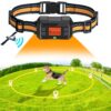 POIIOPY Clôture Anti-Fugue sans Fil GPS pour Chien Extérieur, Cloture Electrique pour Chien avec Puce D’amplification du Signal GPS de 3e Génération, IPX7 Étanche Collier GPS pour Chien, Rayon 1000m