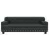 vidaXL Lit pour Chien Noir 90x53x30 cm Similicuir