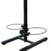 Mangeoire Kerbl avec bols en acier inoxydable, Mangeoire pour chien réglable en hauteur, 2 x 2800 ml, Hauteur 43 cm, Noir