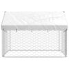 Chenil d'Extérieur avec Toit pour Chiens 200x200x150 cm Cage Enclos
