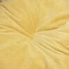 Festnight Lit pour Chiens Noir et Jaune 99x89x21 cm Peluche et Similicuir