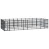 Susany Chenil d’extérieur pour Chiens Cage d’extérieur Chenil Polyvalent pour Chiens Chenil pour Chien Acier 36,86 m²