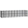 Susany Chenil d’extérieur pour Chiens Cage d’extérieur Chenil Polyvalent pour Chiens Chenil pour Chien Acier 16,59 m²