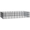 Susany Chenil d’extérieur pour Chiens Cage d’extérieur Chenil Polyvalent pour Chiens Chenil pour Chien Acier 46,08 m²