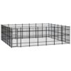 Susany Chenil d’extérieur pour Chiens Cage d’extérieur Chenil Polyvalent pour Chiens Chenil pour Chien Acier 38,71 m²