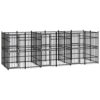 Susany Chenil d’extérieur pour Chiens Cage d’extérieur Chenil Polyvalent pour Chiens Chenil pour Chien Acier 11,06 m²