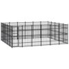 Susany Chenil d’extérieur pour Chiens Cage d’extérieur Chenil Polyvalent pour Chiens Chenil pour Chien Acier 27,65 m²
