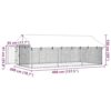 Bussandri Exclusive - chenil extérieur pour chien avec toit 400x200x150 cm