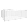 Chenil Extérieur pour Chiens Acier 570x570x185 cm Cage Enclos Niche