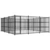 Chenil d’Extérieur pour Chiens 450x450x185 cm Enclos Niche Cage Chiots