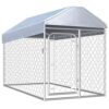 GuyAna Chenil d’extérieur avec Toit pour Chiens 200x100x125 cm,Cage pour Chien,Cage pour Chat,Chenil pour Chien
