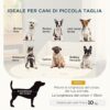 PawHut Chenil pour Chien et Chat en rotin avec Coussin Blanc Lavable, lit d'intérieur pour Animal de Compagnie, 70.5x40x37.5cm, Beige