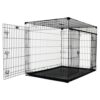 Caisse pour moyen chien Pliable avec double portes – Taille 107 x 71 x 78 cm – Lucky Dog