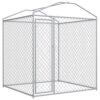 Festnight Chenil d'extérieur avec Toit pour Chiens Chenil Polyvalent 2x2x2,1 m