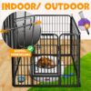 LovPet Parc pour Chiots Enclos pour Chiens Parc pour Animaux Parc pour Chiens, avec Porte et Parc résistant aux intempéries pour Chien Chat Chiot Lapin Cochon d'Inde XXL avec bâche de Protection
